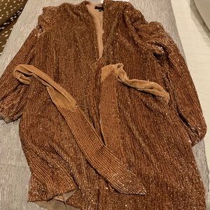 Retrofete Robe Dress! Beautiful Bronze XS